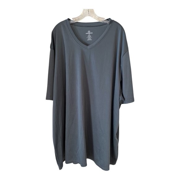 Real Essentials Men’s 5X & 5XT Performance V-Neck T-Shirts – Set of 3 – 100% Pol - Picture 2 of 10